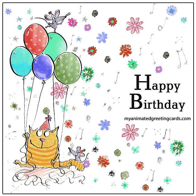 Happy Birthday - Animated Greeting Cards