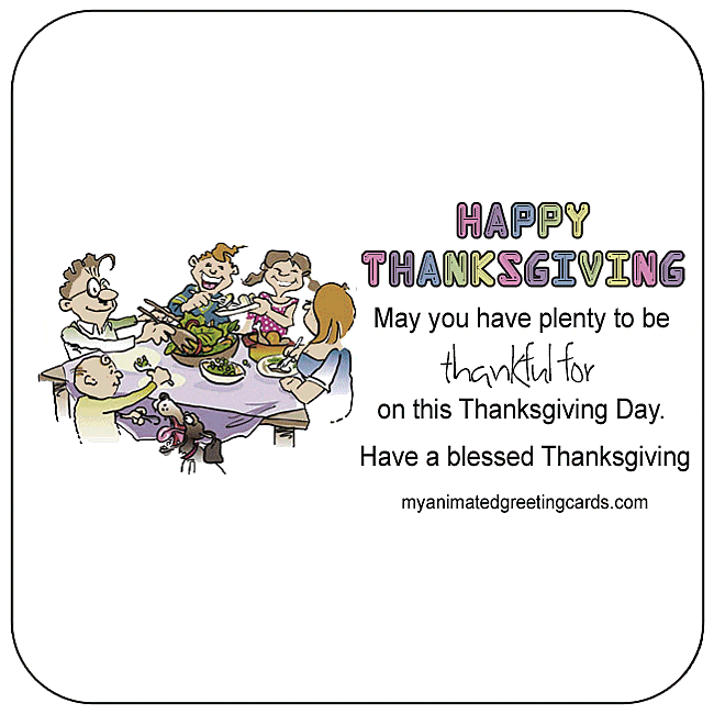 Have a blessed Thanksgiving.
